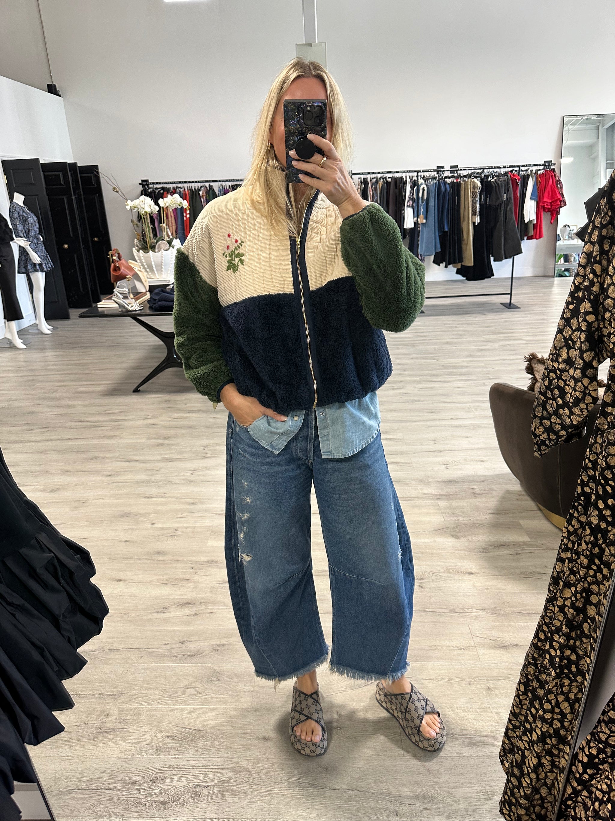 【threetimes】25ss Lauren zip-up jacket Threetimes Lauren zip-up jacket (2color) – CHUUI_Collection